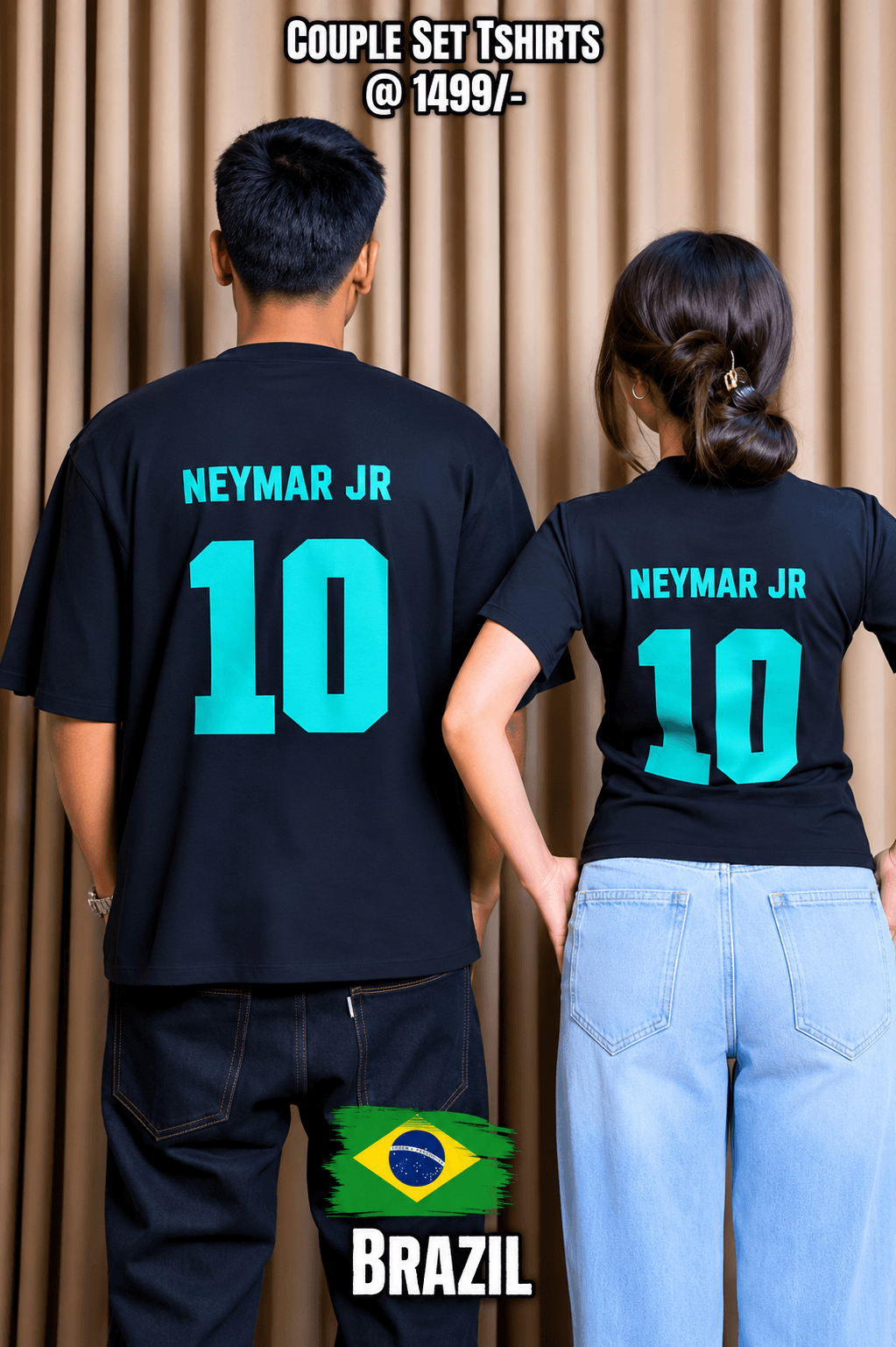 Brazil Couple Tshirt — back